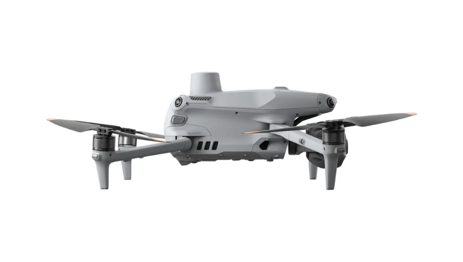 White drone on a white background