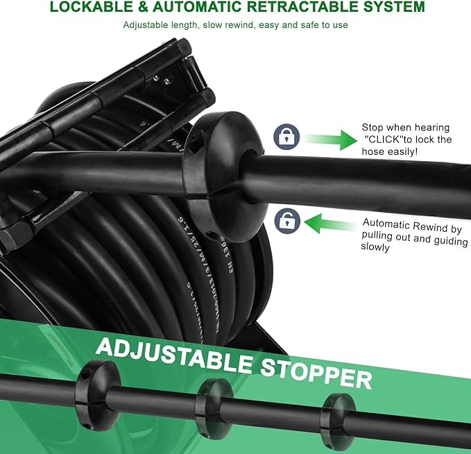 50' Foot Retractable Hose Reel - 1 inch DEF
