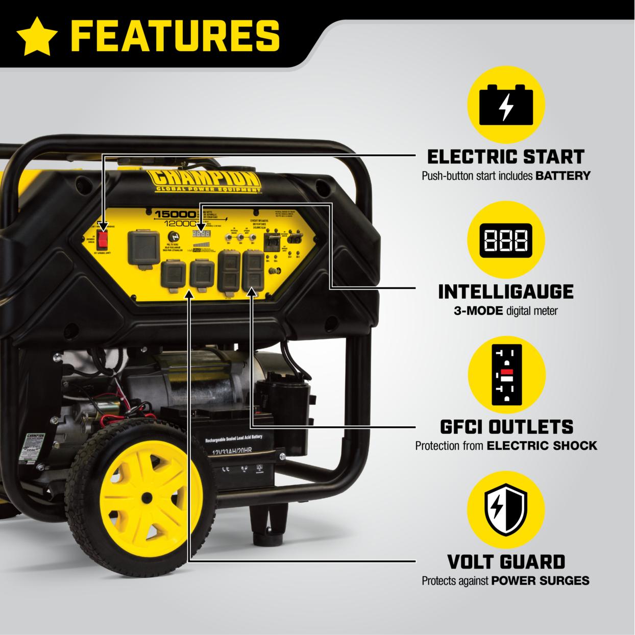 Champion Power Equipment 15,000/12,000-Watt Generator Featured Image