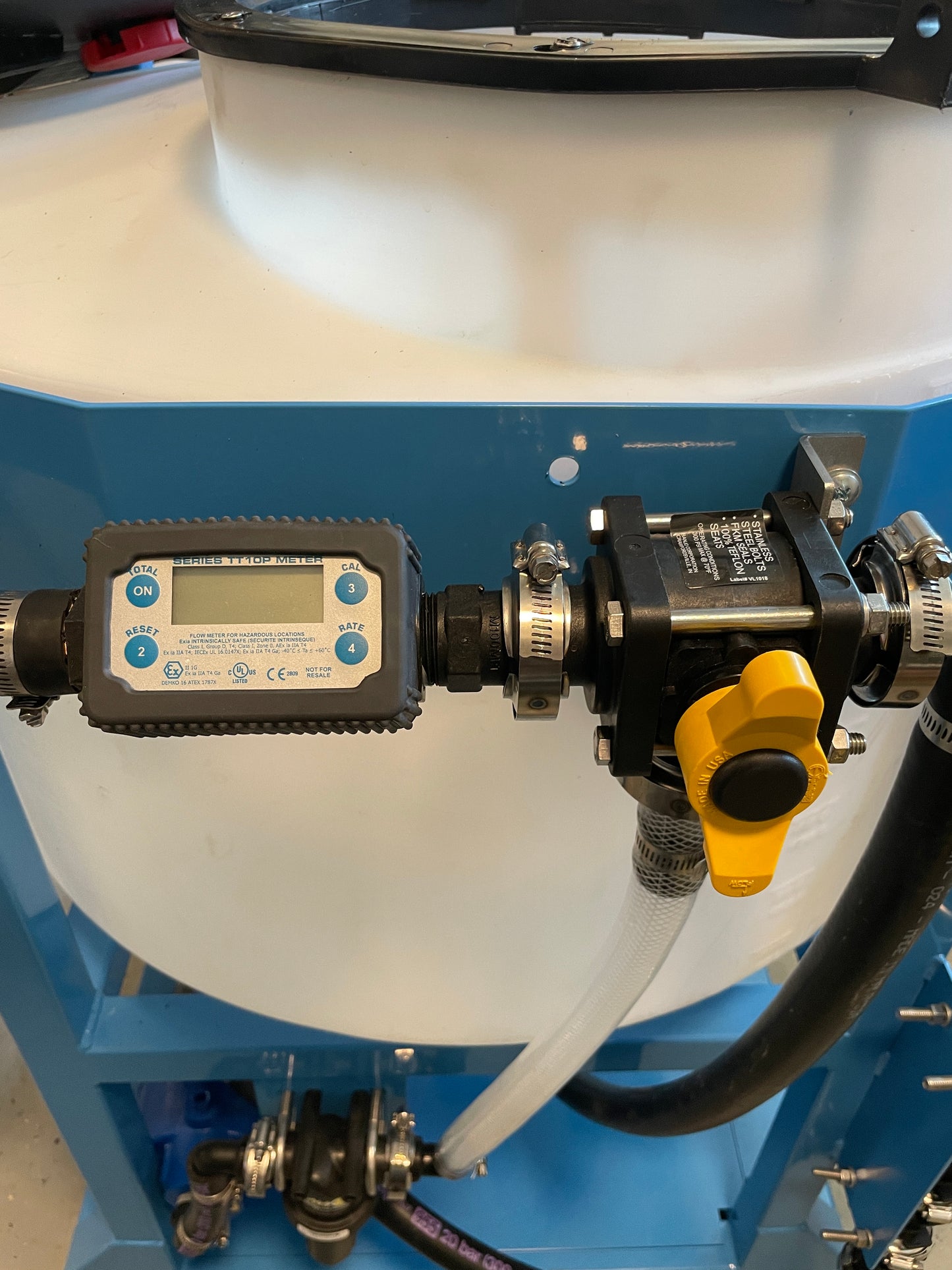 Drone Cone Mixing Station Meter and Valve