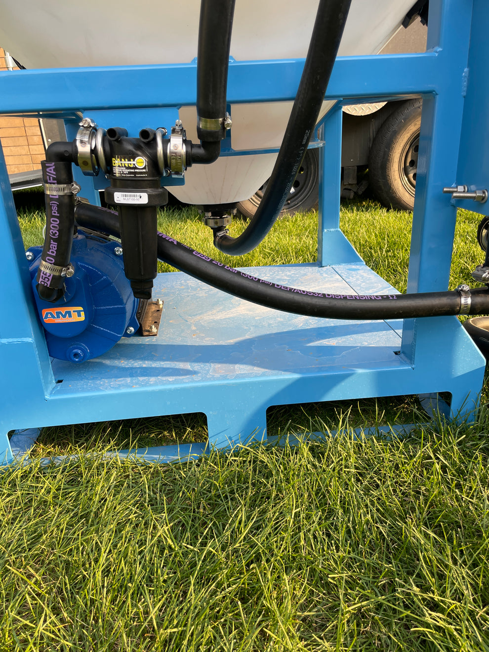 Drone Cone Mixing Station Bottom Centrifugal Motor Installed View