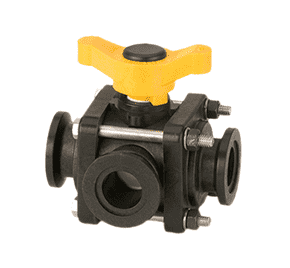 Banjo 3-Way Manifold Ball Valve for Full Port Slide Load