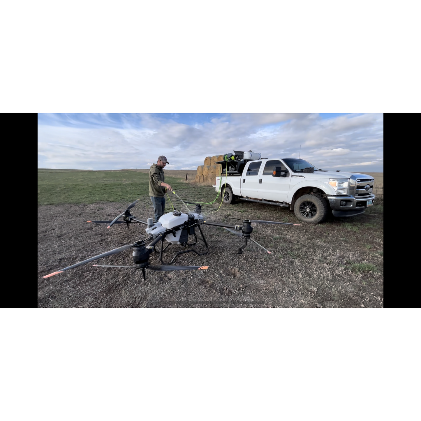 Roadrunner Truck Bed Drone Tendering Unit field action