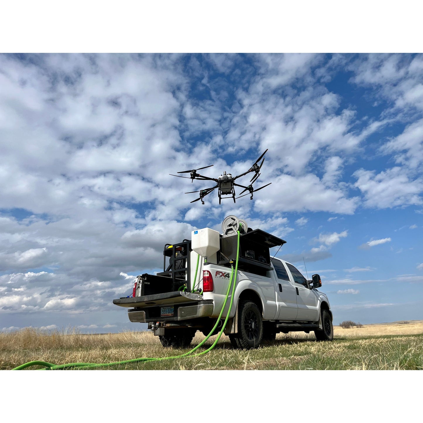 Roadrunner Truck Bed Drone Tendering Unit field operation