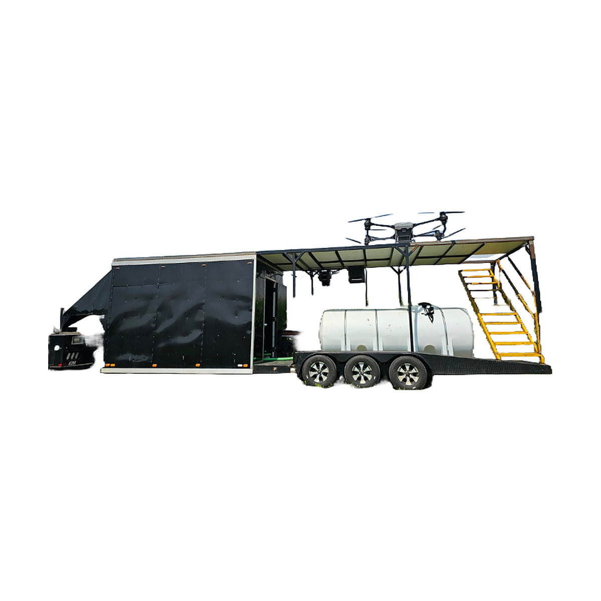 Flight Deck Drone Trailer on a white background