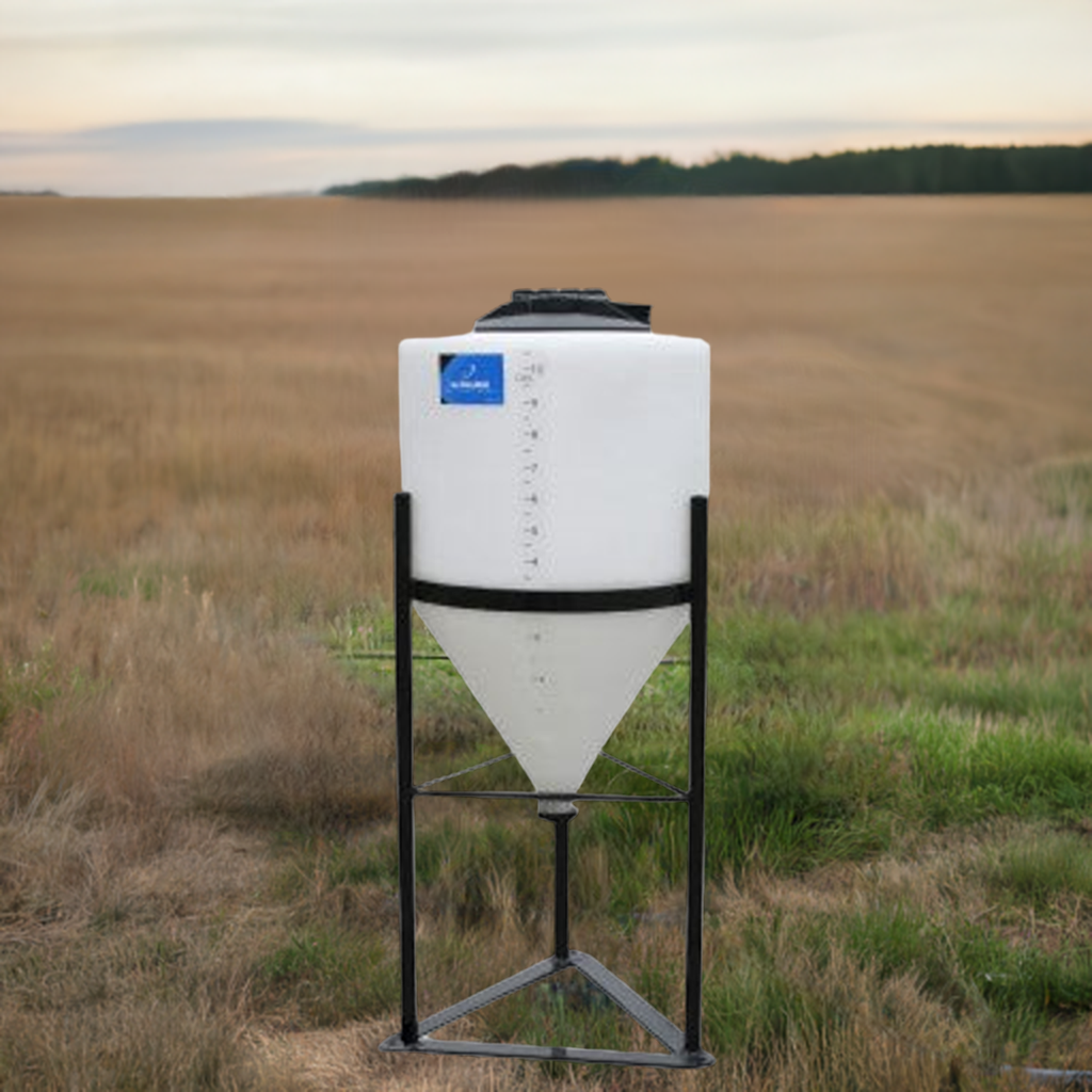 10 Gallon Cone Bottom Tank with Stand