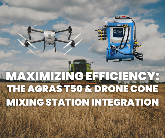 Maximize Spray Efficiency: The Agras T50 & Drone Cone Mixing Station Integration