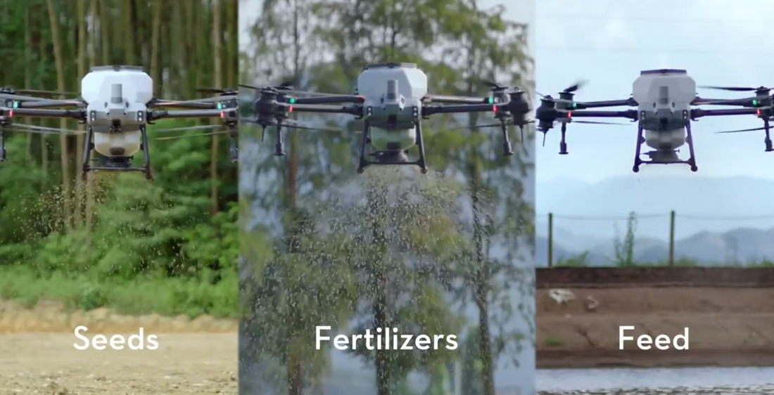 How many acres can a DJI Agras T40 Drone spray?