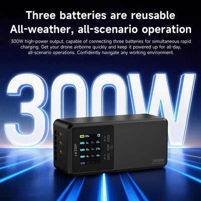 LKTOP 300W hub charging modes