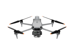 Drone with extended propellers on a white background