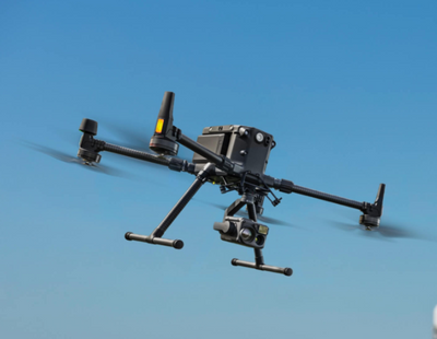 DJI Matrice 300 RTK Industrial Drone flying