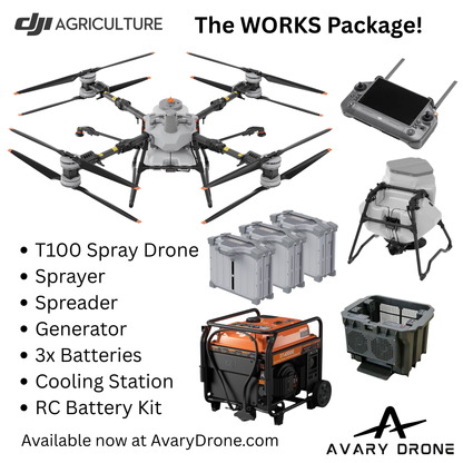 DJI T100 Black Friday The Works Package with Free Spreading System