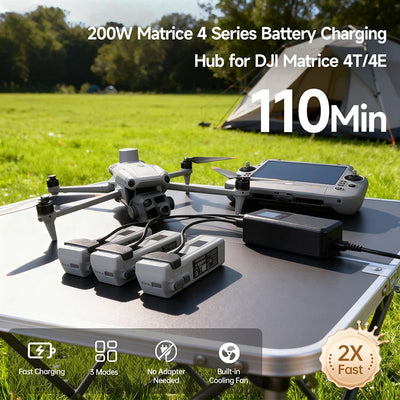 LKTOP 200W Smart Three-Way Charger for DJI Matrice 4T/4E