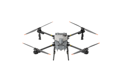 Hexacopter drone with a camera on a white background
