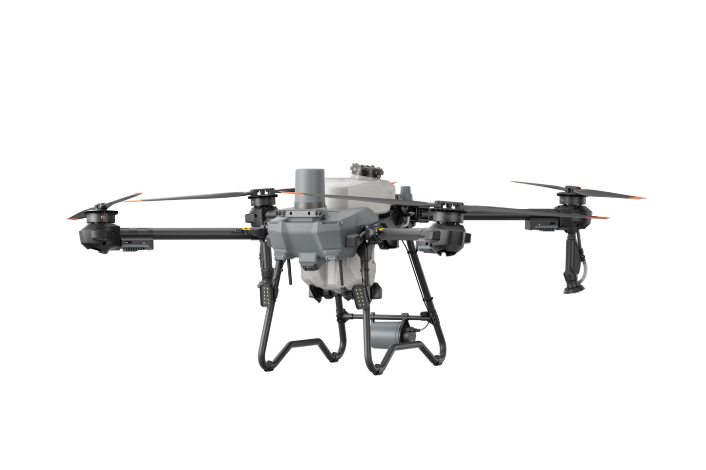Hexacopter drone on a white background