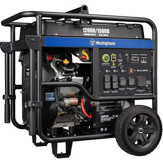 Westinghouse WGen12000 - 12000 Watt Electric Start Portable Generator w/ Wireless Remote Start