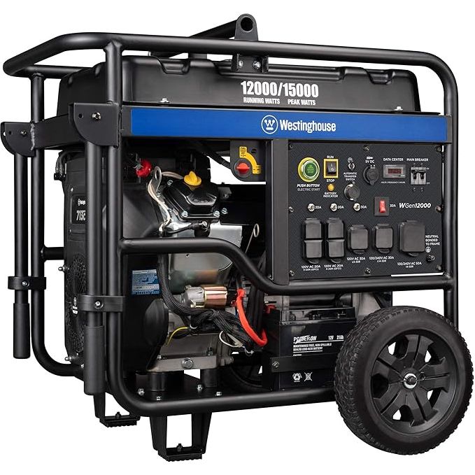 Westinghouse WGen12000 Portable Generator Stand Idle side