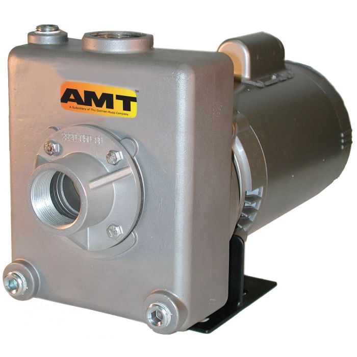 AMT 282C-98 Self-Priming Solids Handling Pump - 80 GPM, 1.5", 1 HP, 115-230 Volt, Stainless