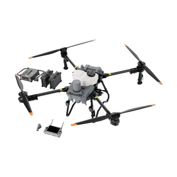 DJI Agras T25P Agricultural Drone on a white background