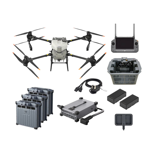DJI Agras T50 Agricultural Spray Drone on a white background