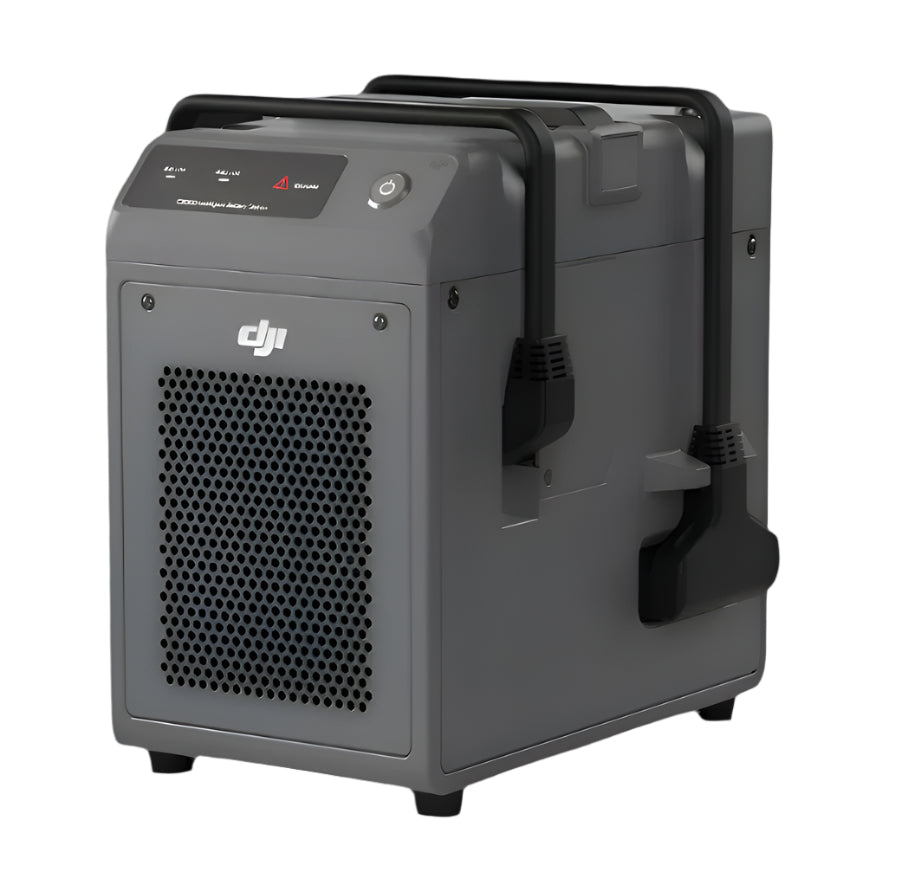 Gray device with a brand logo on a white background