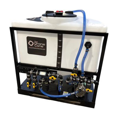 Drone Cone Mixing System on a white background